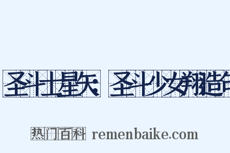 圣斗士星矢：圣斗少女翔造句是什么意思的图片
